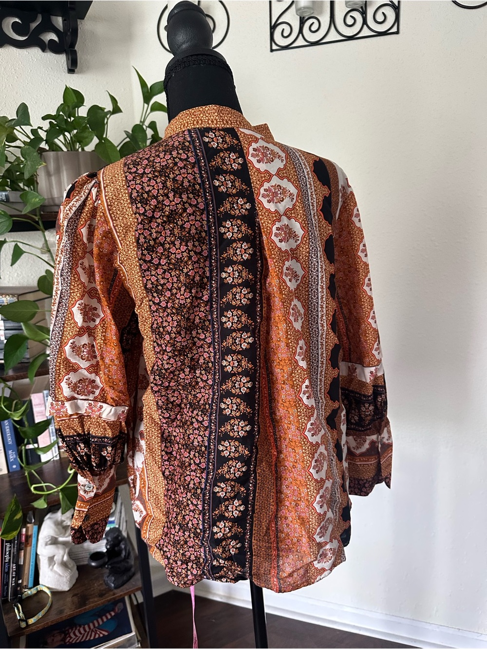 Kobo Halperin Printed Cotton/Silk Blouse - Picture 3 of 8